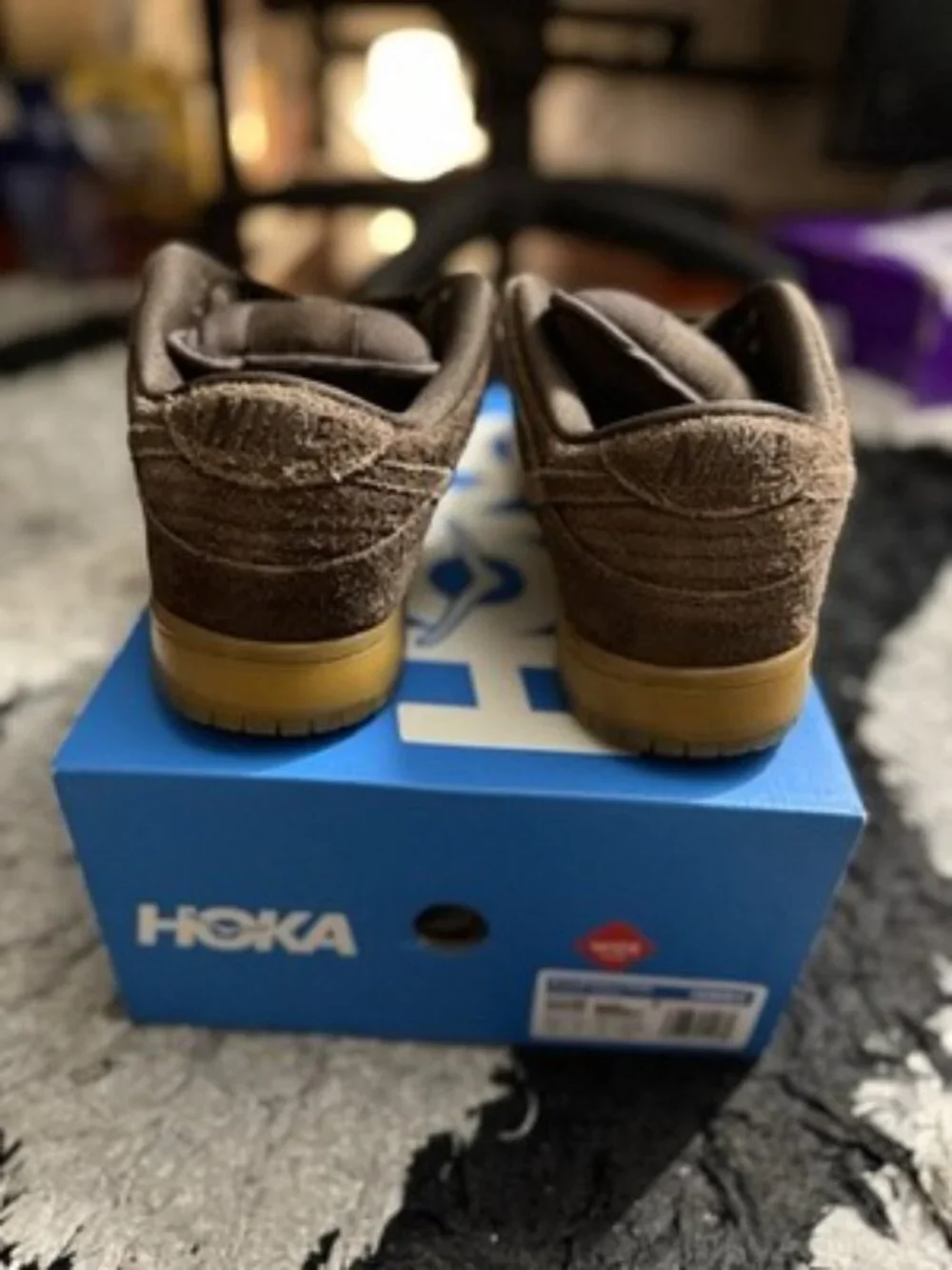 Nike Dunk Premium SB Low Big Foot Brown Suede 313170-222 Men's Size 9